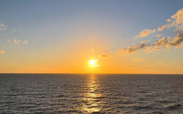 Sonnenuntergang Nordsee Aida